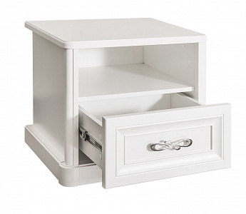 Тумба прикроватная детская Мишель белый матовый