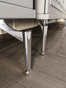 Витрина Замира 2-ств низкая серый