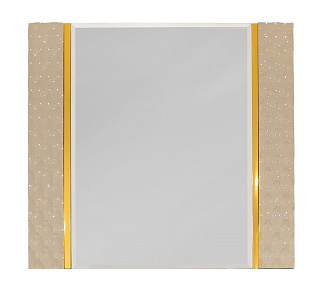 Зеркало Лара ППУ бежевый глянец