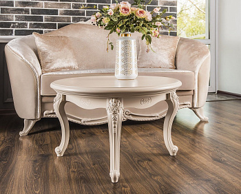 Столик круглый Мокко бежевый