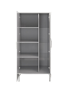 Витрина Замира 2-ств низкая серый