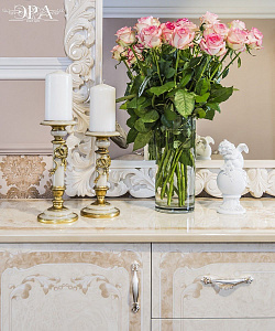 Гостиная Патрисия 1+тв+2 крем корень глянец