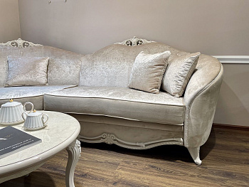 Диван Мокко угловой 2-у-1 бежевый