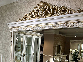 Зеркало Алсу белый глянец