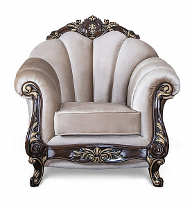 Кресло Марселла корень дуба глянец