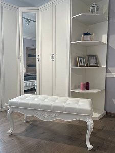 Банкетка Мишель белый матовый