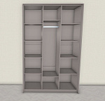 Шкаф Гравита 3-дверный белый глянец