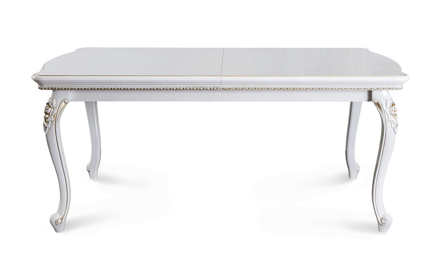 Стол Натали прямоугольный белый глянец