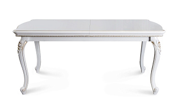 Стол Натали прямоугольный белый глянец
