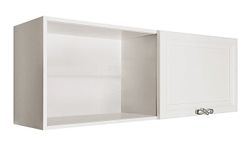 Полка навесная книжная Мишель белый матовый