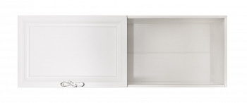 Полка навесная книжная Мишель белый матовый