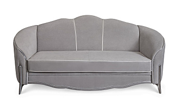 Диван Гравита 3х местный серый серебро