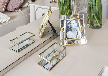 Зеркало Лали ППУ бежевый