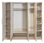 Шкаф Нонна 5-дверный мокко глянец