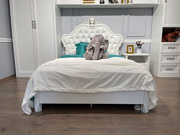 Детская кровать Мишель 120х200 см белый матовый