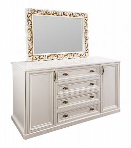 Комод Натали белый глянец (гостиная)