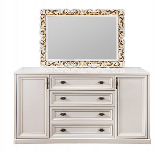 Комод Натали белый глянец (гостиная)