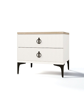 Тумба прикроватная Стелла белый