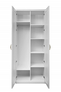 Шкаф детский Натали 2-ств без зеркал белый глянец