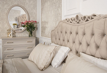 Зеркало Мокко ППУ для комода бежевый