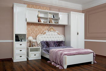 Детская кровать Натали 120х200 см белый глянец