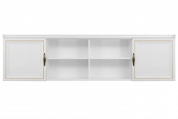 Секция навесная мост Натали белый глянец