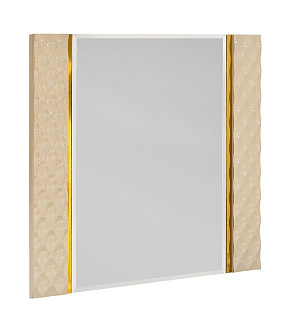 Зеркало Лара ППУ бежевый глянец