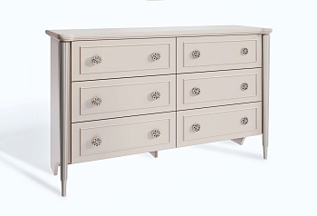 Комод Диана 6 ящиков бежевый
