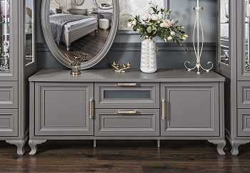 Гостиная Мокко 1+тв+1 серый камень