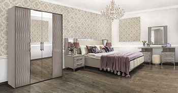 Кровать Гравита 160x200 см серый камень глянец