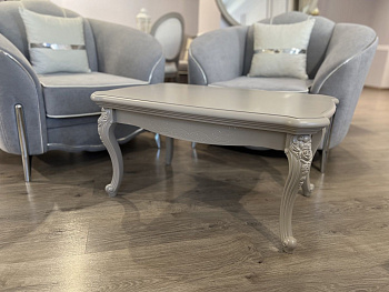 Столик прямоугольный Мокко серый камень