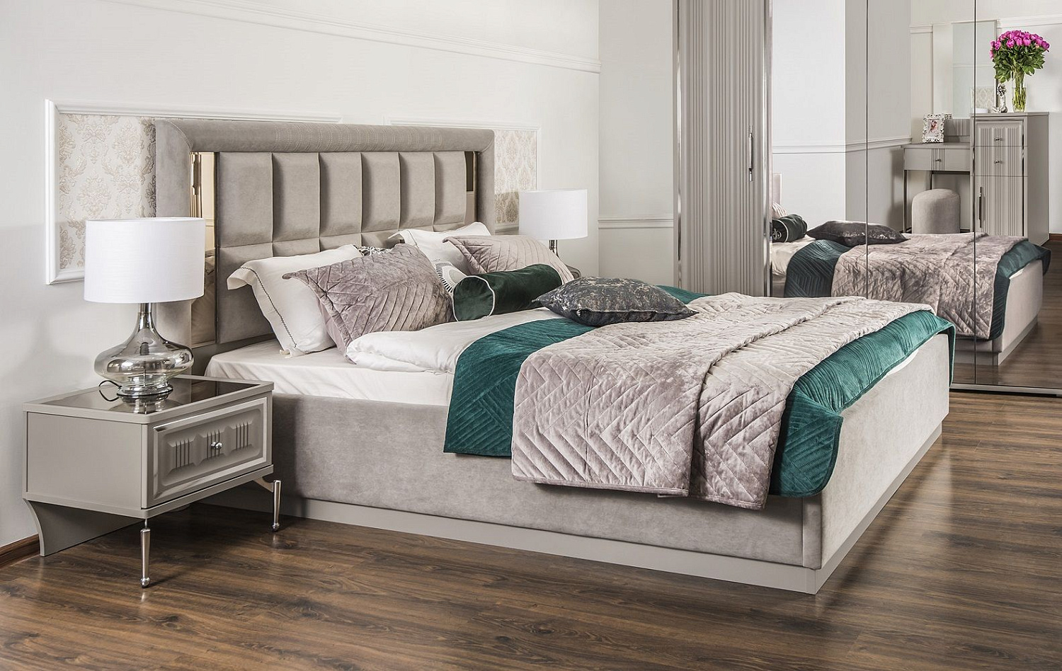 Спальня Замира серый камень