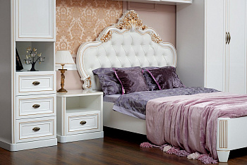 Тумба прикроватная детская Натали белый глянец