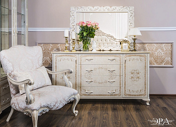 Комод Патрисия крем корень глянец (гостиная)