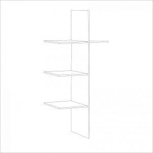 Полки со штангой Мишель для 2