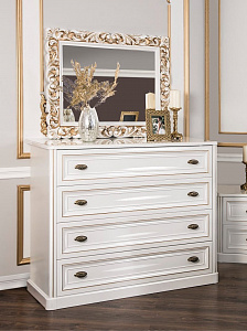 Зеркало Натали белый глянец (спальня)