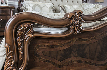 Кровать Илона 180х200 см караваджо с мягким изголовьем