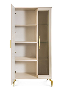 Витрина Замира 2-ств низкая бежевый