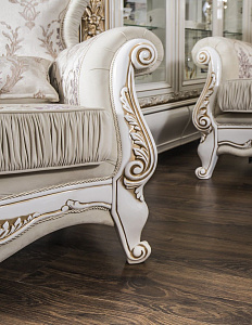 Кресло Алсу белый глянец