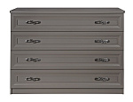 Комод Мишель Лайт 4 ящика серый камень