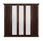 Шкаф Афина 5-дверный (2+1+2) с зеркалом караваджо