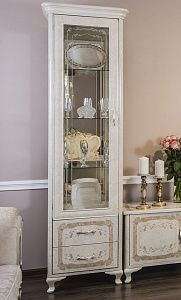 Витрина Патрисия 1-ств крем корень глянец