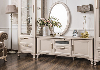 Витрина Мокко 1-ств бежевый