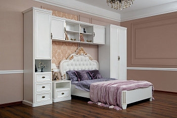 Спальня детская Натали белый глянец 2