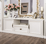 Тумба ТВ Натали белый глянец