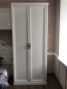 Шкаф детский Натали 2-ств без зеркал белый глянец