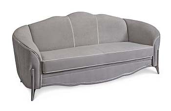 Диван Гравита 3х местный серый серебро