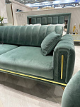 Диван Замира 3х местный оливковый