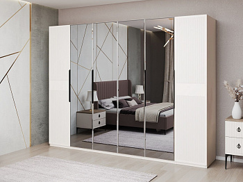 Спальня Стелла 6-дверная белый