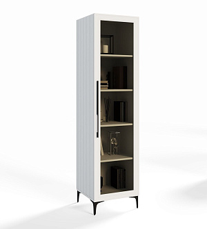 Витрина Стелла 1-ств белый